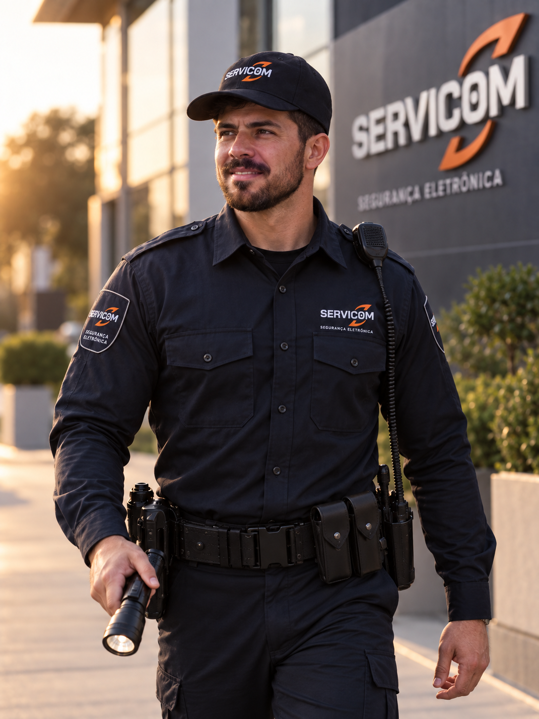 Patrulheiro da equipe tática de pronta resposta da Servicom